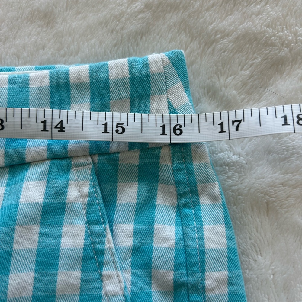 J.Crew Blue Gingham Shorts Size 6 Cotton Summer Preppy Casual - Picture 12 of 12